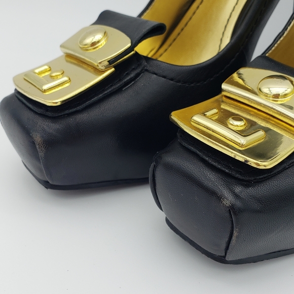 Nine West Square Toe Heels sz 8M - Picture 11 of 14